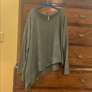Oversized, distressed Free People sweatshirt